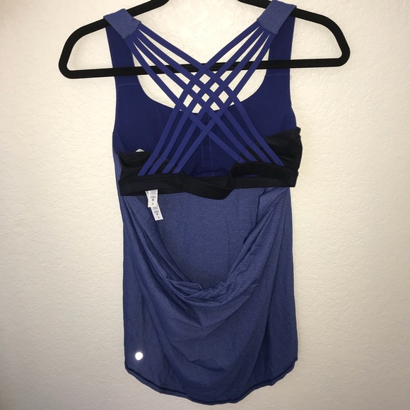 NWT BLUE CAMO LULULEMON WILD TANK - - Size 8 or 10 - Picture 2 of 8